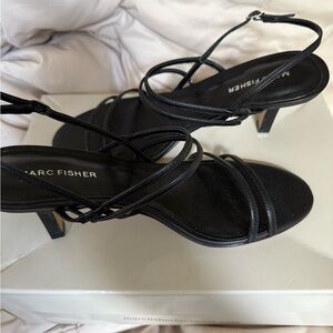 Marc Fisher Black Strappy Sandals